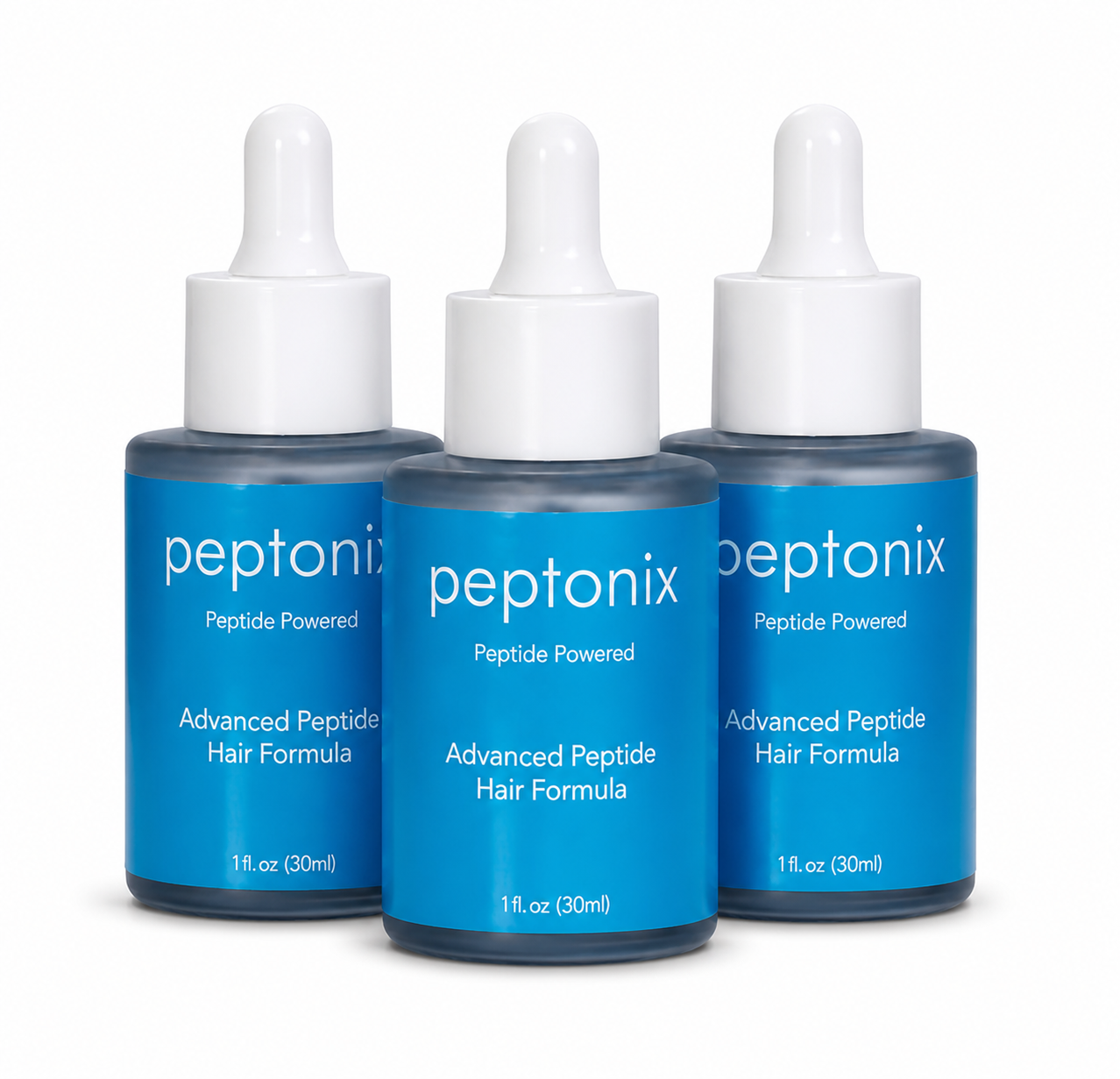 3 botellas - Suero para el crecimiento del cabello con péptidos de cobre