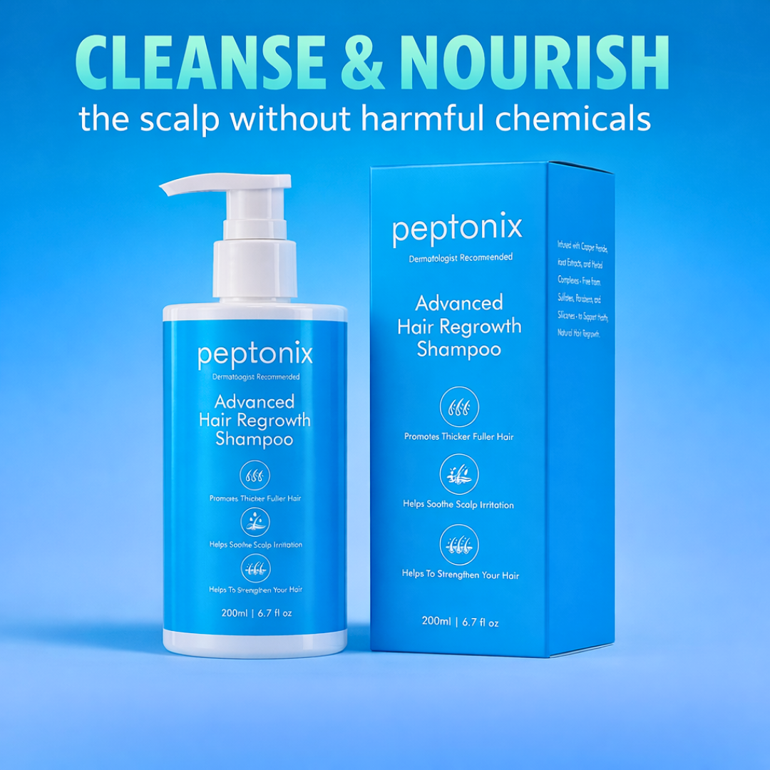 Champú para el crecimiento del cabello con péptidos de cobre Peptonix