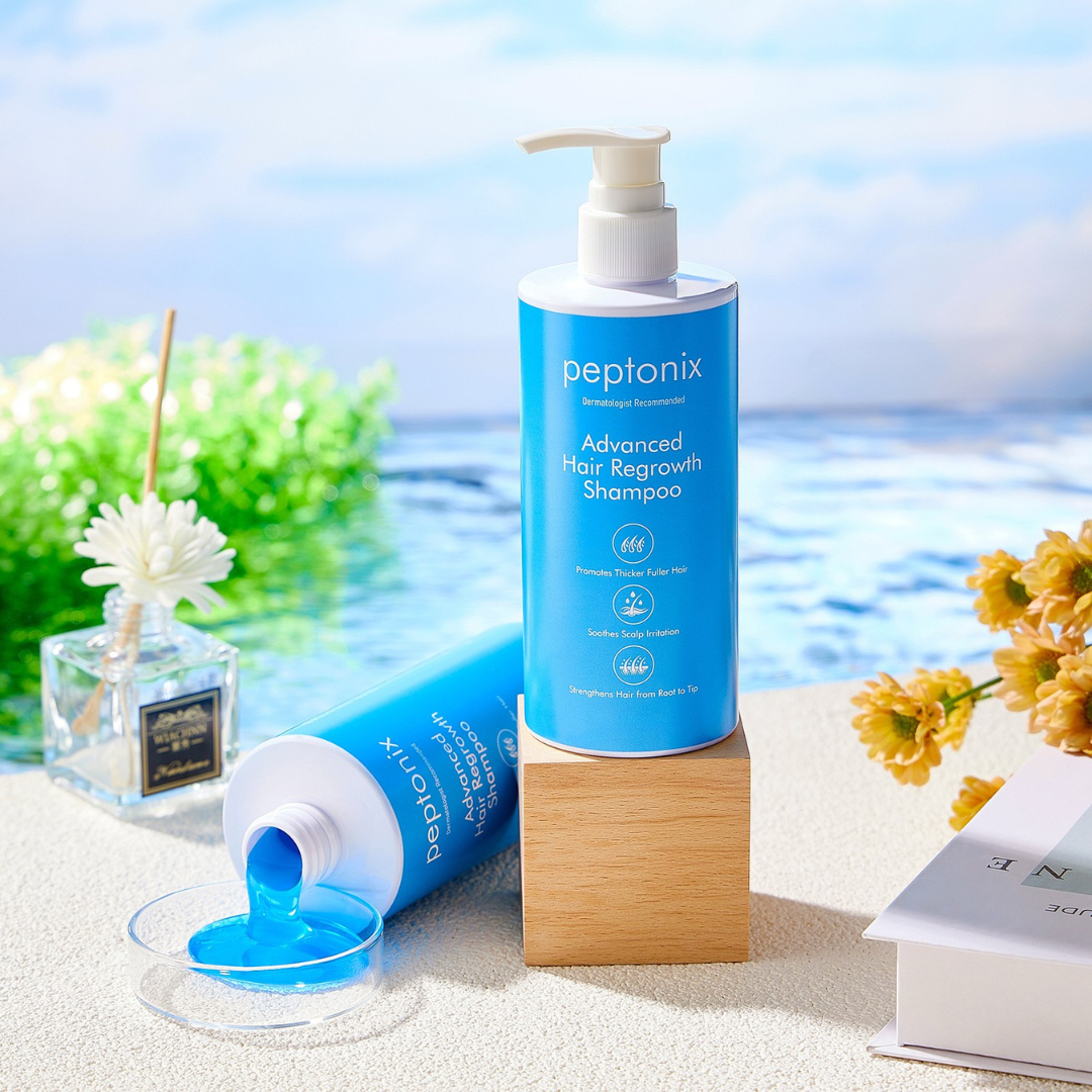 Champú para el crecimiento del cabello con péptidos de cobre Peptonix