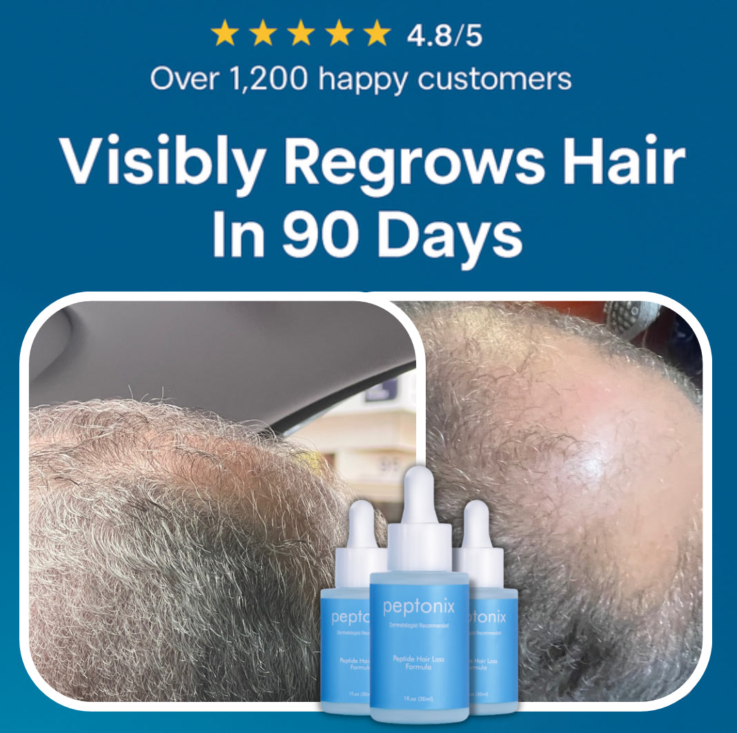 Peptonix Copper Peptide Hair Regrowth Formula.