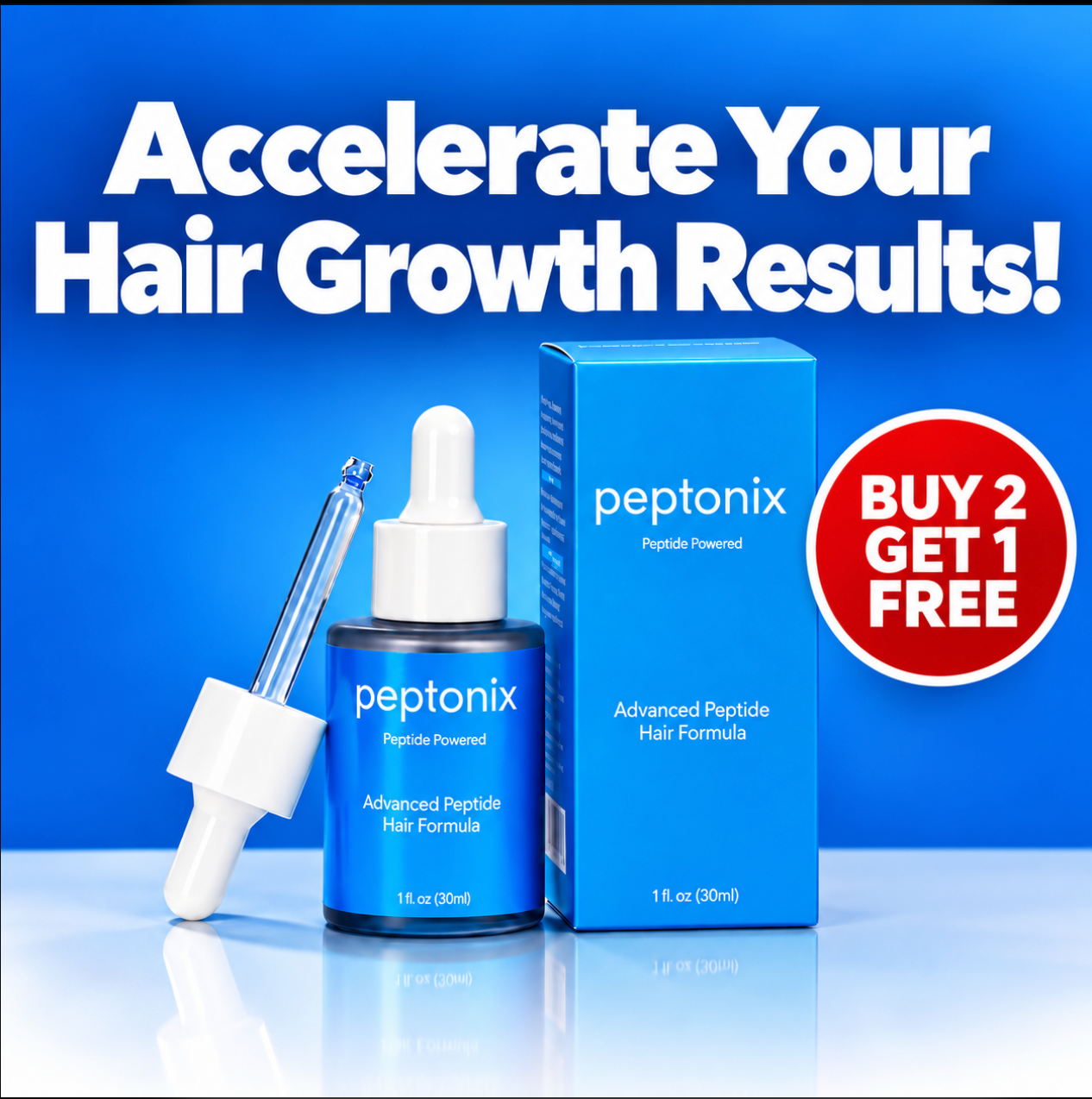 Suero para el crecimiento del cabello con péptidos de cobre