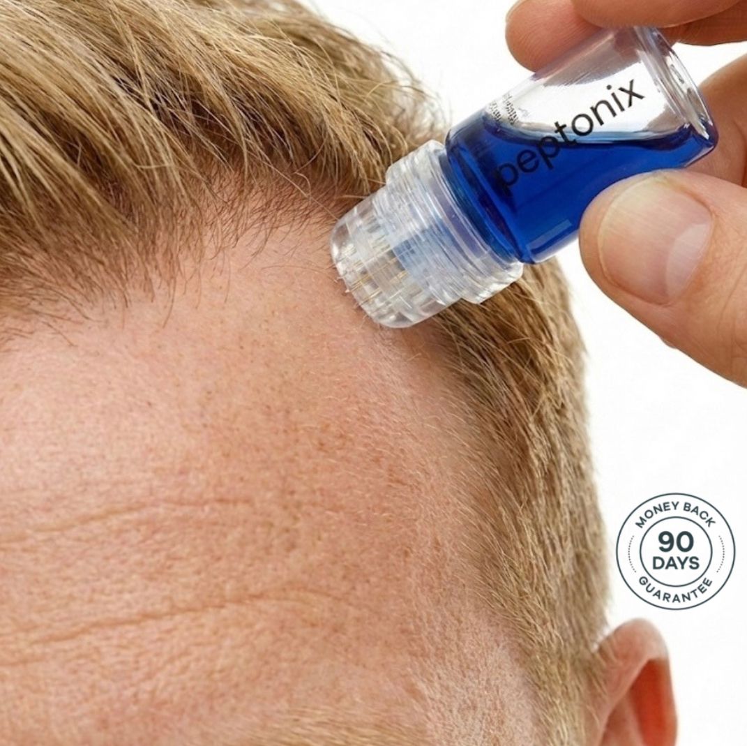 Sistema de microinfusión de péptidos para el recrecimiento del cabello