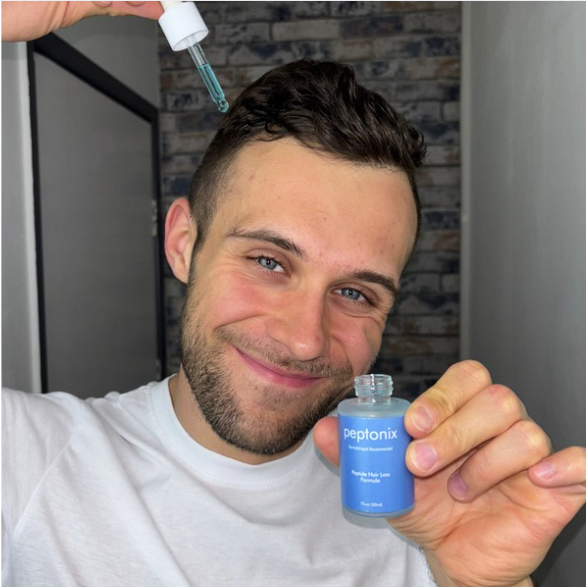 Fórmula para el crecimiento del cabello con péptidos de cobre